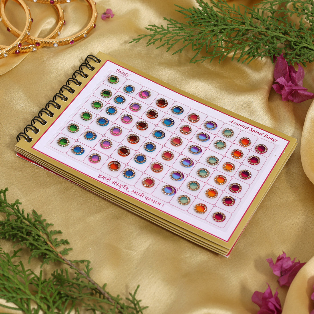 Assorted Color Bindi Book For Women & Girls- Total Pieces- 360 (BND277CMB)
