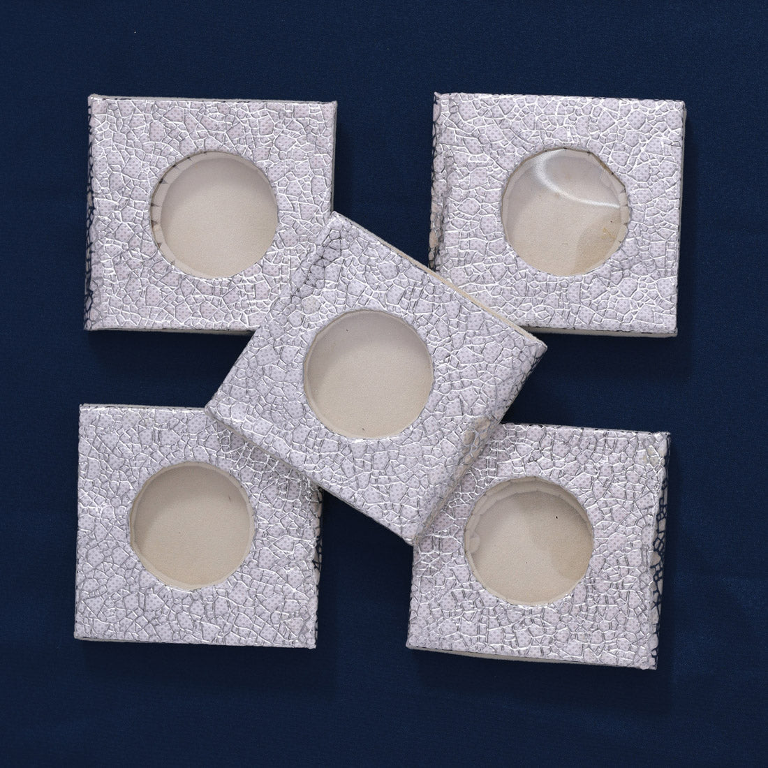 10 Grams Coin Box For Gold & Silver Coins In Silver Color 5 Pieces (CONB105CMB)