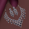 Blue Color American Diamond Necklace Set (CZN936BLU)