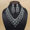 Green Color American Diamond Necklace Set (CZN936GRN)