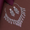 Pink Color American Diamond Necklace Set (CZN936PNK)