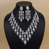 Silver Color American Diamond Necklace Set (CZN936SLV)