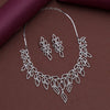 Silver Color American Diamond Necklace Set (CZN938SLV)