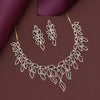 White Color American Diamond Necklace Set (CZN938WHT)