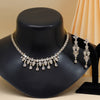 White Color American Diamond Necklace Set (CZN939WHT)