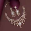 White Color American Diamond Necklace Set (CZN943WHT)