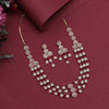 Ruby Color American Diamond Necklace Set (CZN945RUBY)