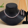 Rani Color American Diamond Necklace Set (CZN947RNI)