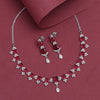 Ruby Color American Diamond Necklace Set (CZN948RUBY)