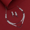 Ruby Color American Diamond Necklace Set (CZN954RUBY)