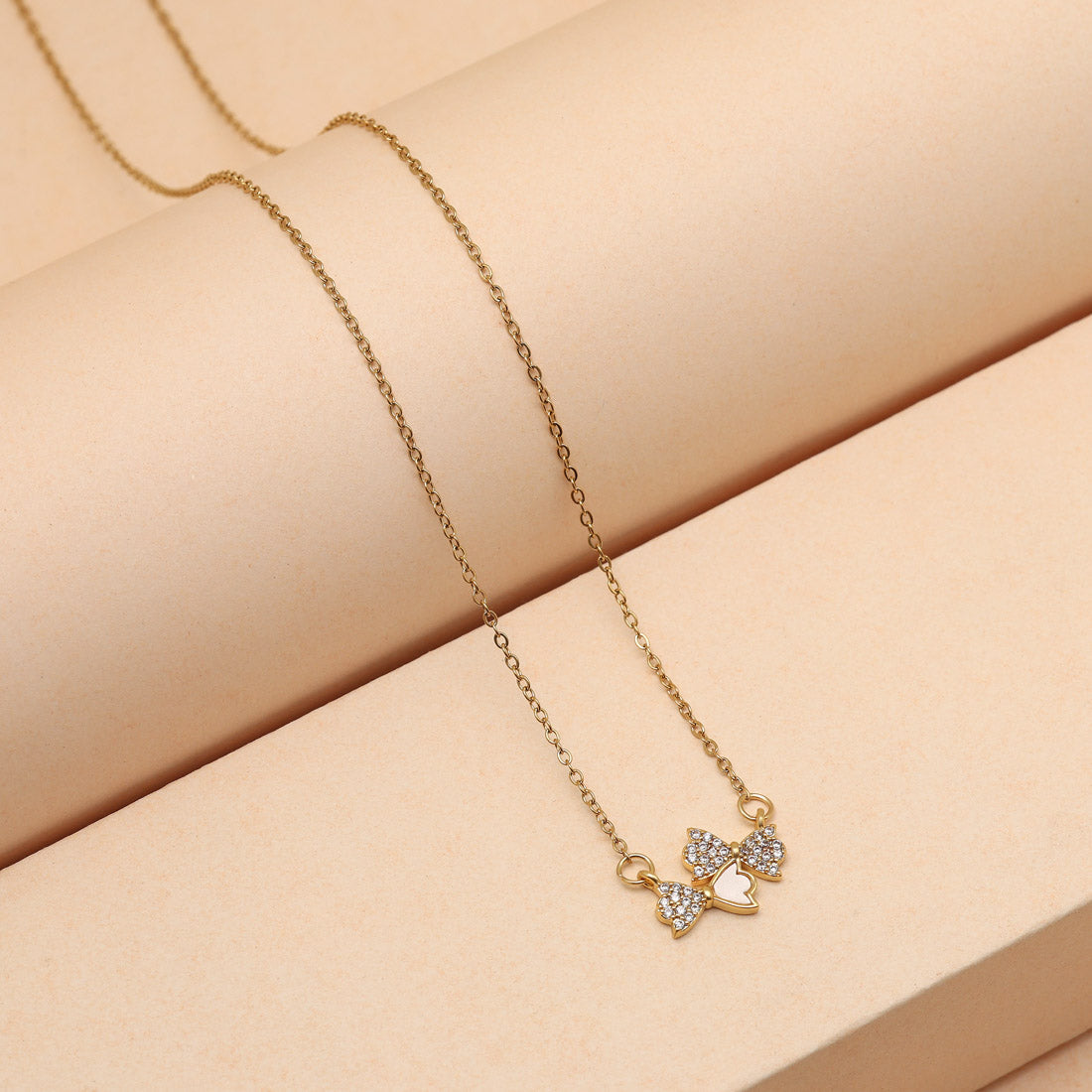 Gold Color Stainless Steel 18k Gold Plated Demi Fine Pendant