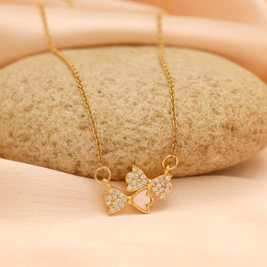 Gold Color Stainless Steel 18k Gold Plated Demi Fine Pendant