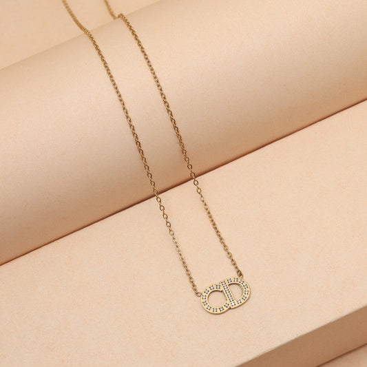 Gold Color Stainless Steel 18k Gold Plated Demi Fine Pendant