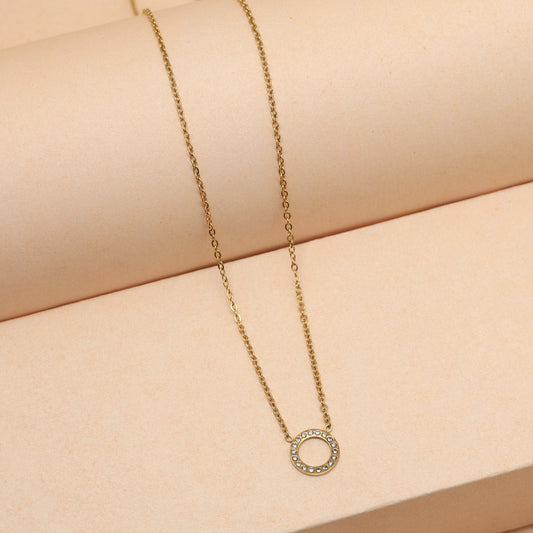 Gold Color Stainless Steel 18k Gold Plated Demi Fine Pendant