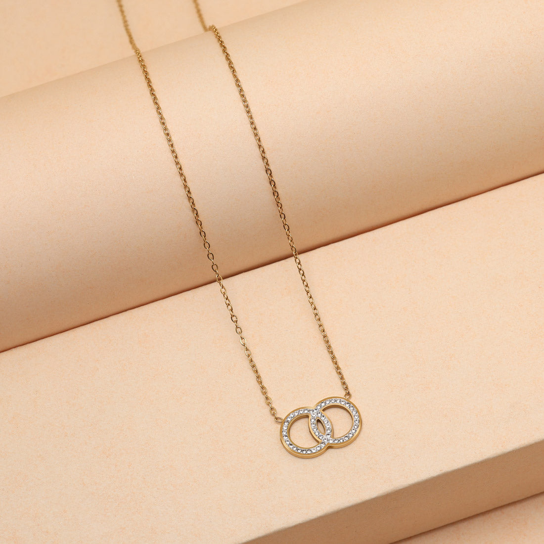 Gold Color Stainless Steel 18k Gold Plated Demi Fine Pendant