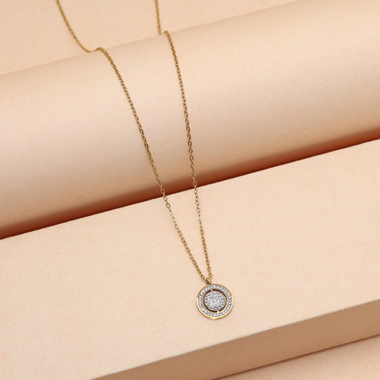 Gold Color Stainless Steel 18k Gold Plated Demi Fine Pendant