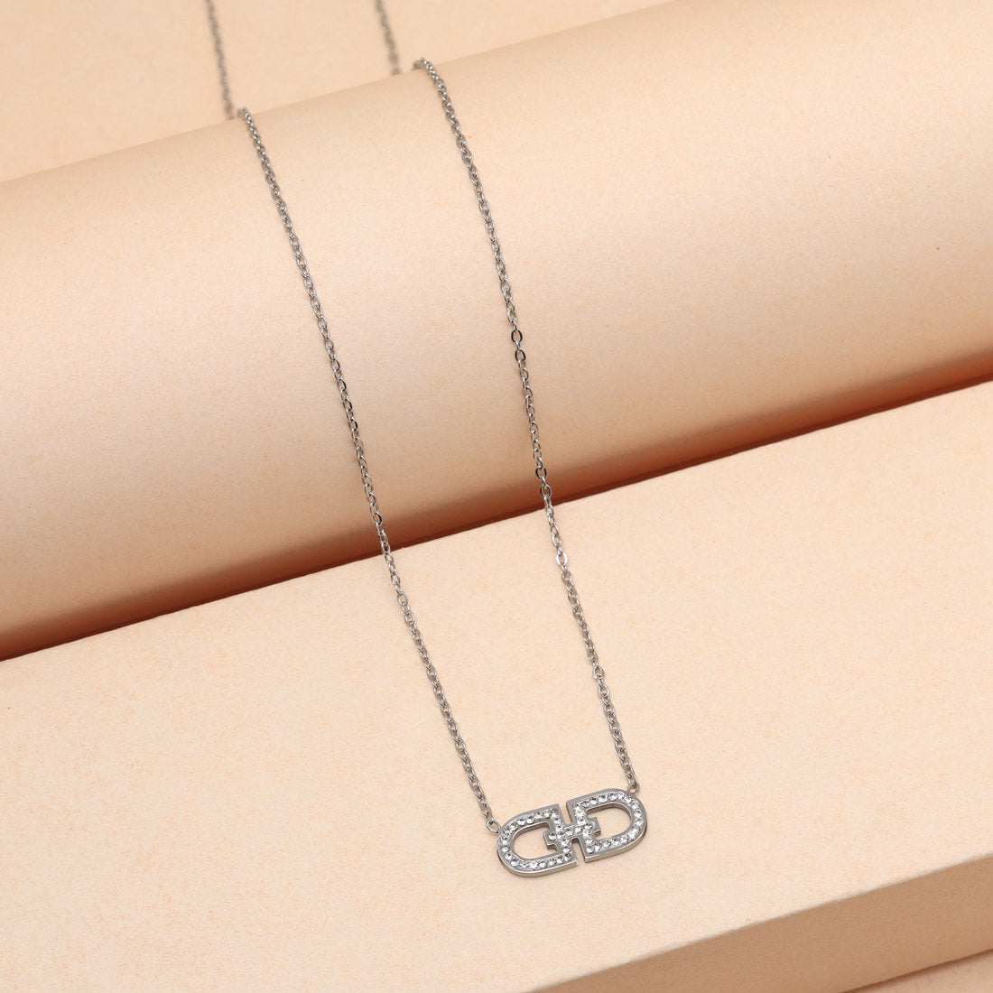Silver Color Stainless Steel Silver Plated Demi Fine Pendant