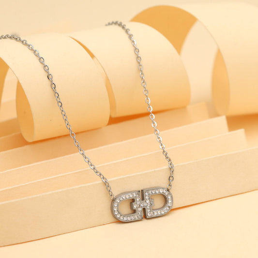 Silver Color Stainless Steel Silver Plated Demi Fine Pendant