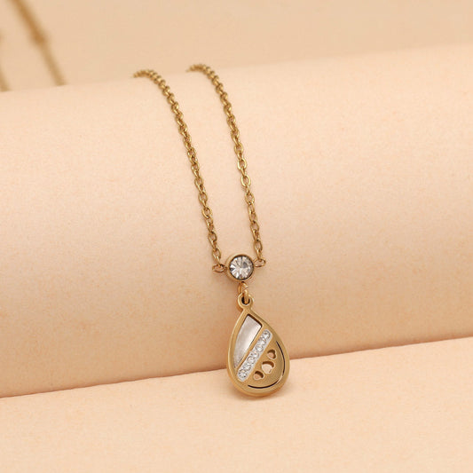 Gold Color Stainless Steel 18k Gold Plated Demi Fine Pendant