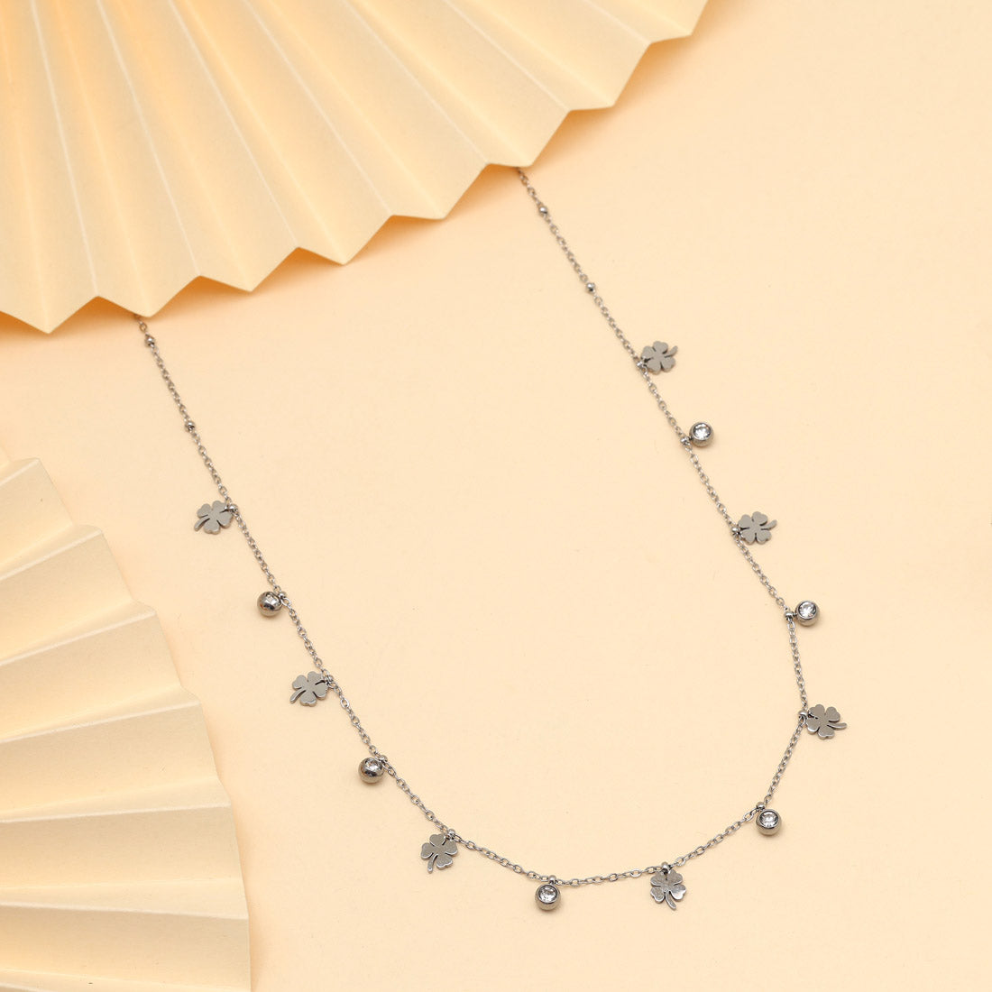 Silver Color Stainless Steel Silver Plated Demi Fine Pendant