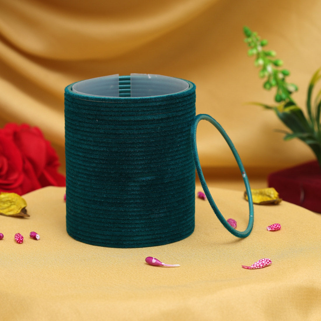 Peacock Color 2 Set Of Fashion Bangles Combo Size: 2.10 (FB288CMB)