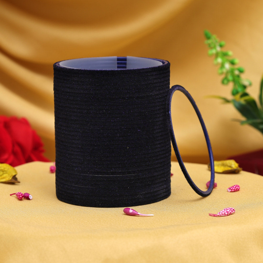 Navy Blue Color 2 Set Of Fashion Bangles Combo Size: 2.10 (FB291CMB)