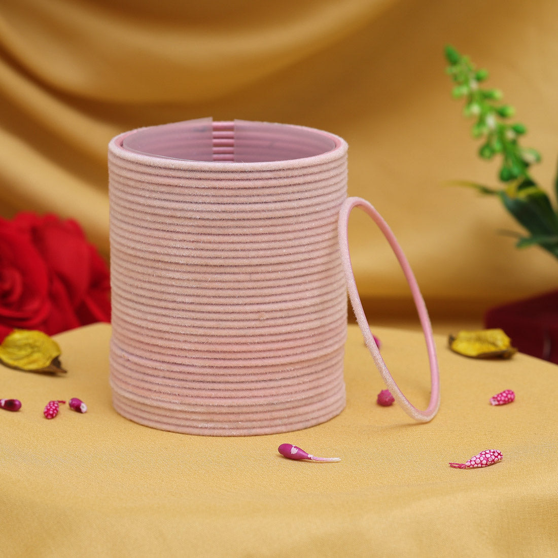 Baby Pink Color 2 Set Of Fashion Bangles Combo Size: 2.10 (FB298CMB)