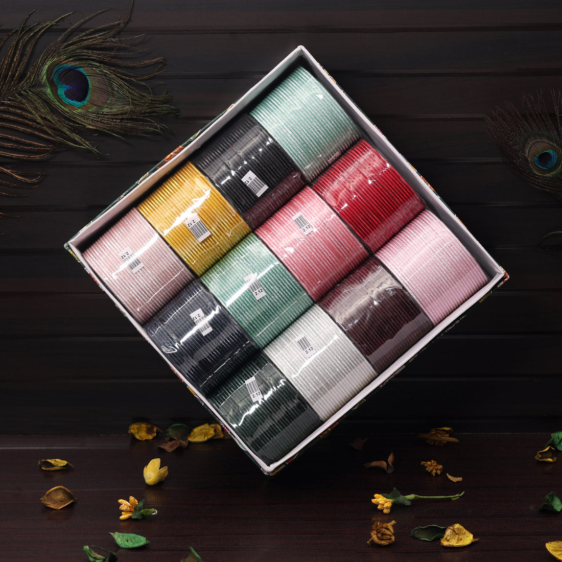 Assorted Color 12 Set Of Fashion Bangles Combo Size: 2.12