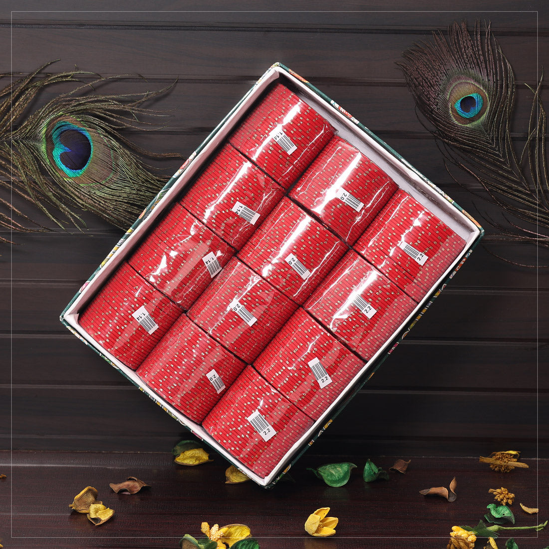 Red Color 12 Set Of Kids Bangles Combo Size: (4 Set Of 1.14, 4 Set Of 2.0, 4 Set Of 2.2)