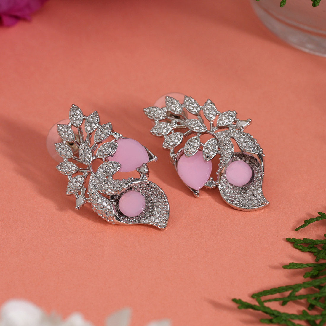Pink Color Fashion Earrings (FE103PNK)