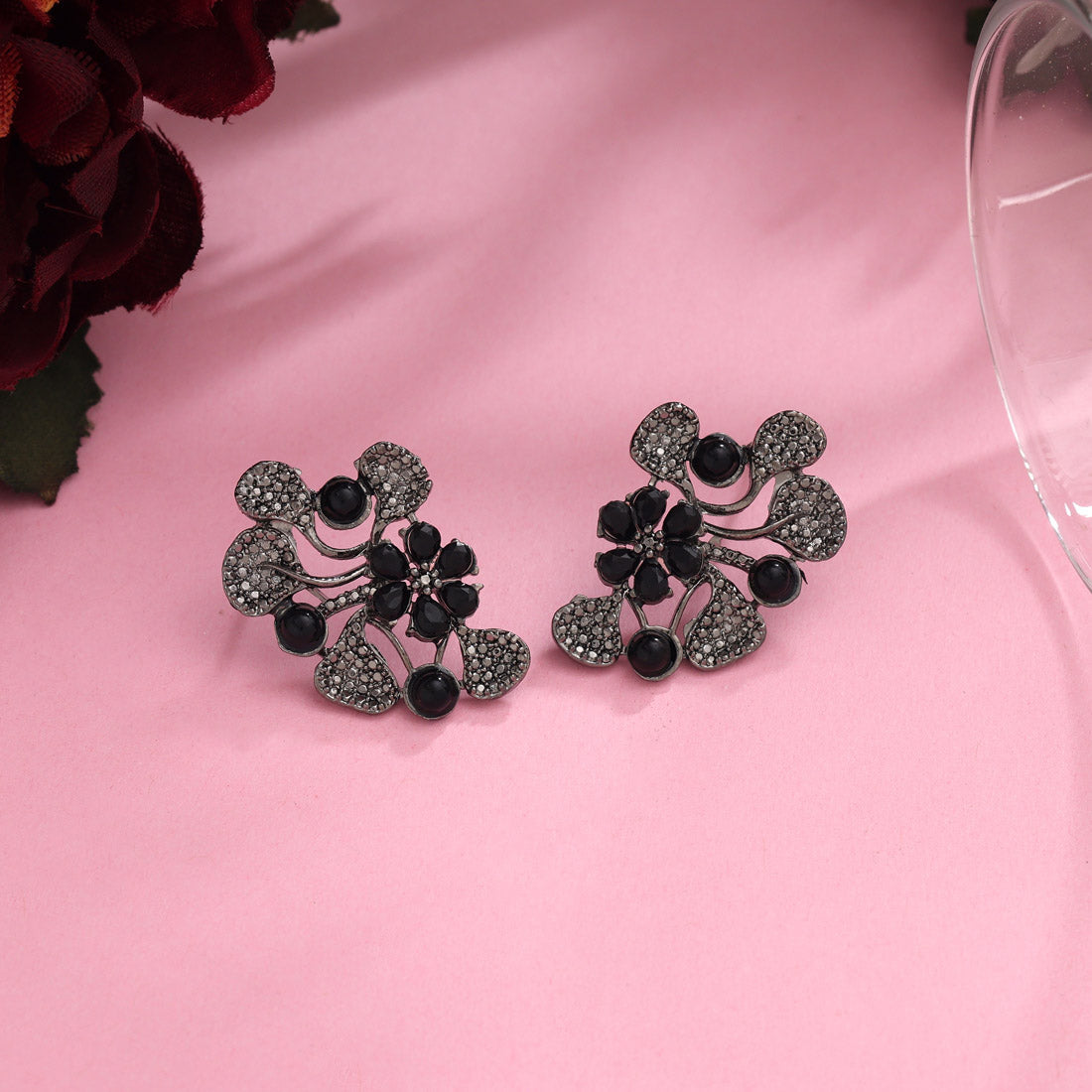 Assorted Color 12 Pairs Of Fashion Earrings
