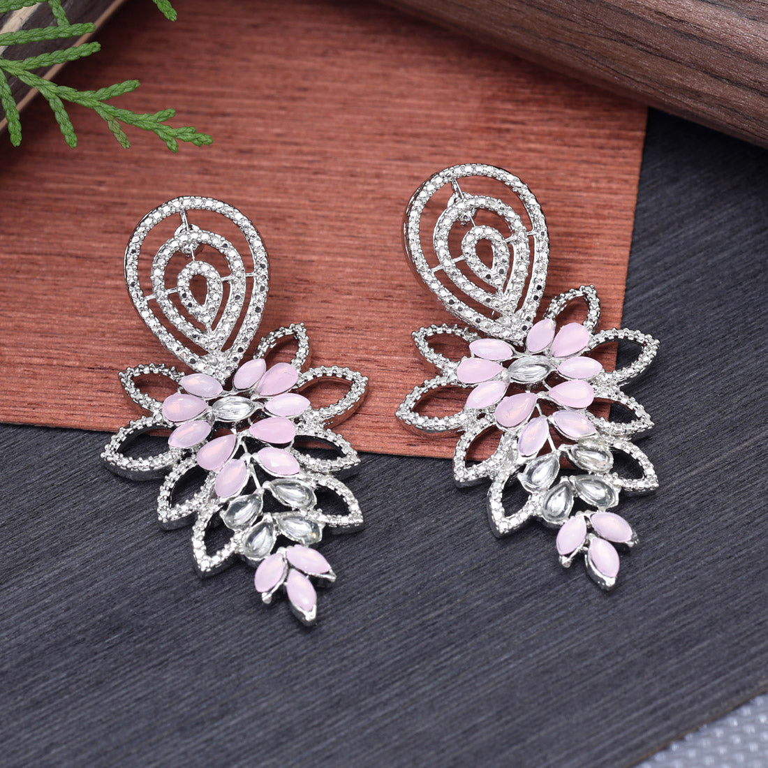 Pink Color Fashion Earrings (FE107PNK)