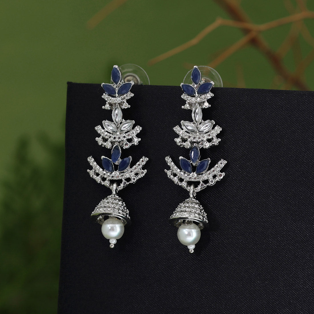 Blue Color Fashion Earrings (FE108BLU)