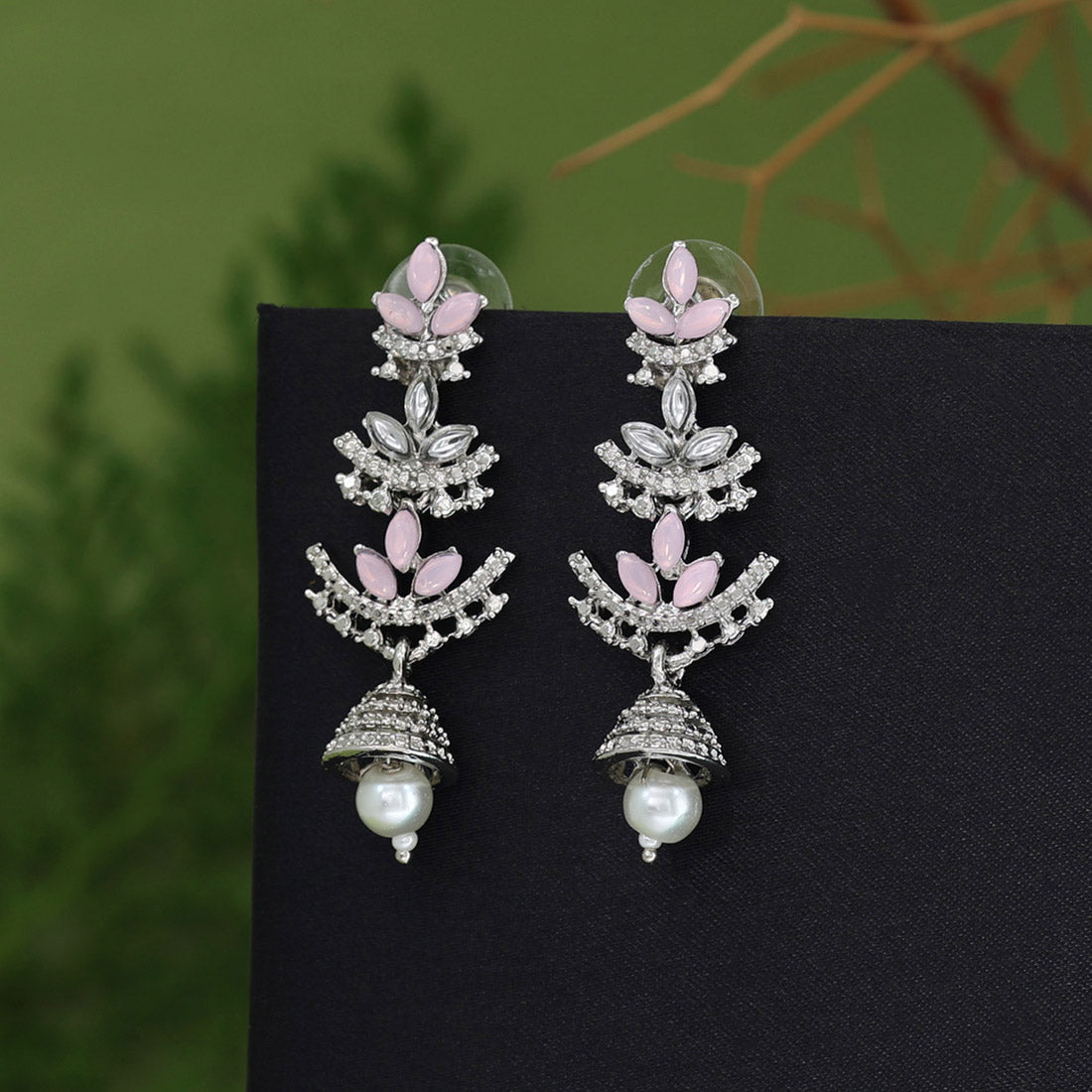 Pink Color Fashion Earrings (FE108PNK)