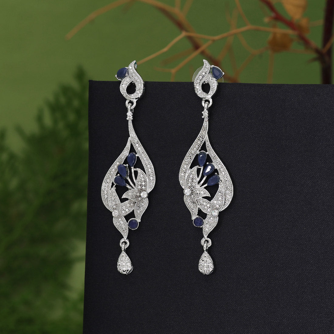 Blue Color Fashion Earrings (FE110BLU)