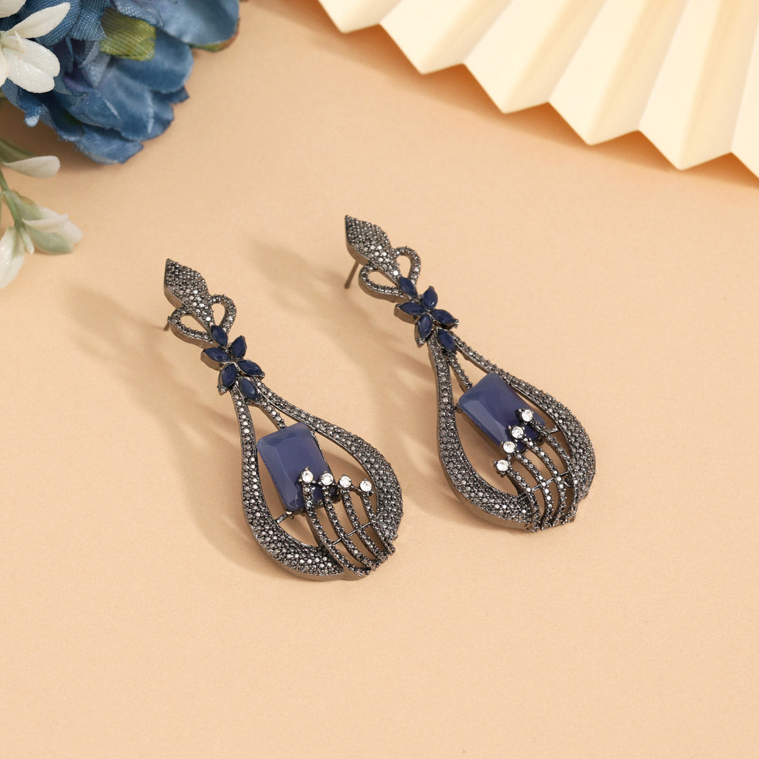 Blue Color Fashion Earrings