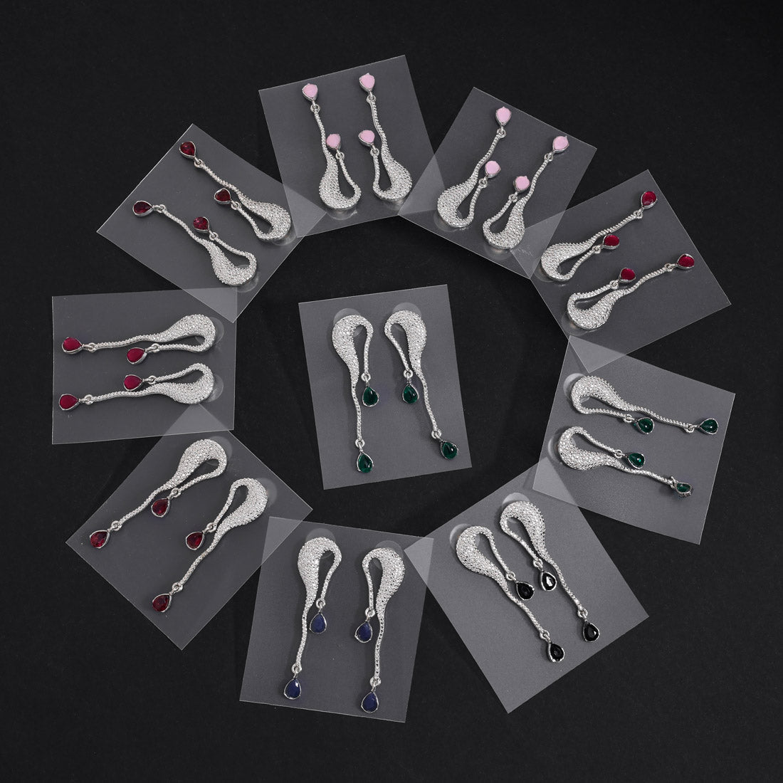 Colorful Fashion Earrings Combo – 10 Assorted Pairs