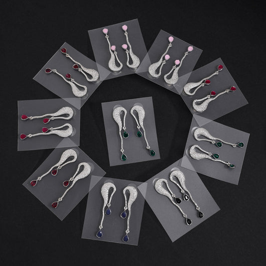 Colorful Fashion Earrings Combo – 10 Assorted Pairs
