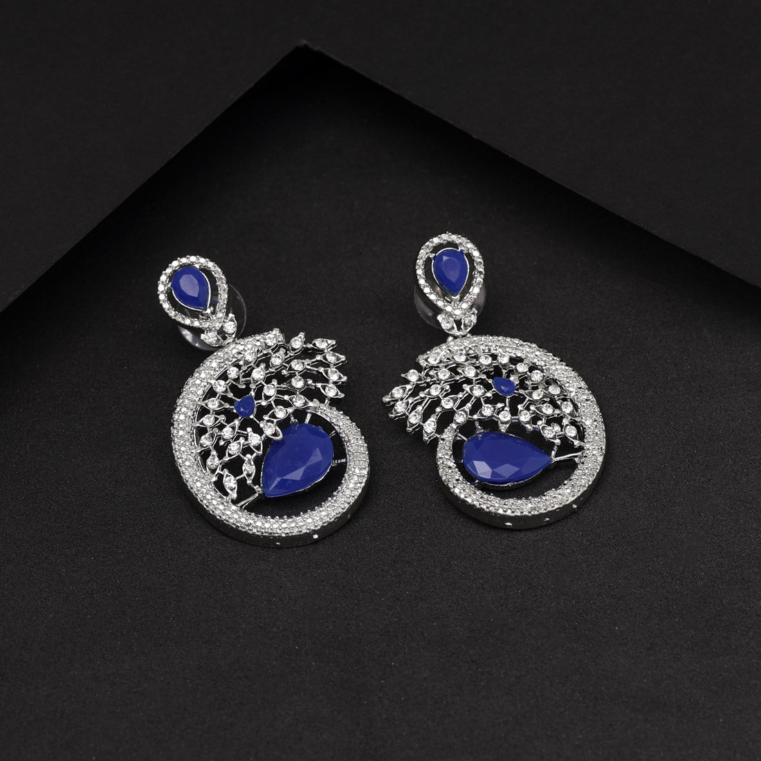 Royal Blue Color Fashion Earrings