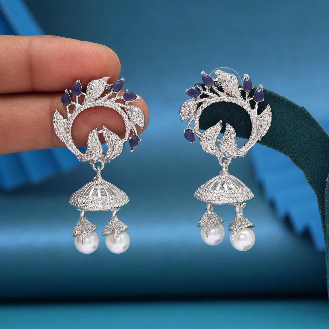 Blue Color Fashion Earrings