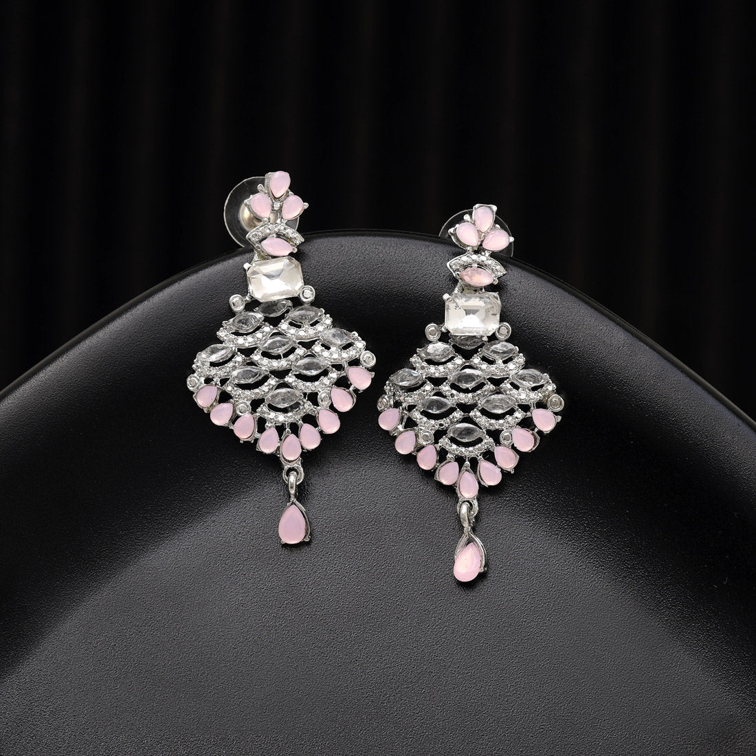 Pink Color Fashion Earrings