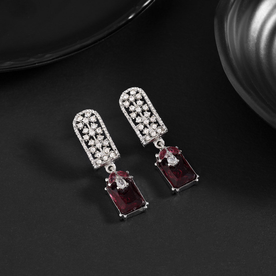 Trendy Green Color Fashion Earrings