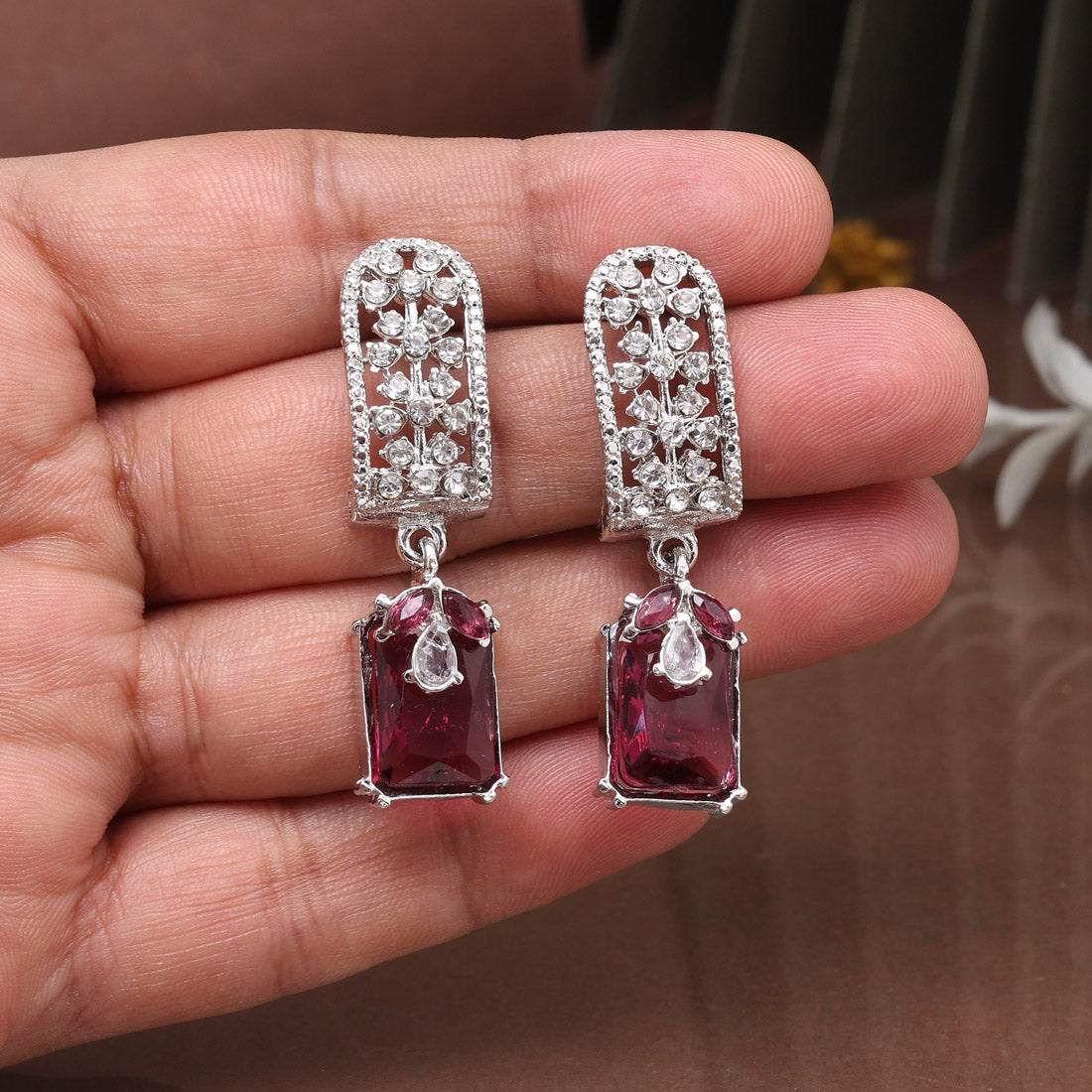 Trendy Green Color Fashion Earrings
