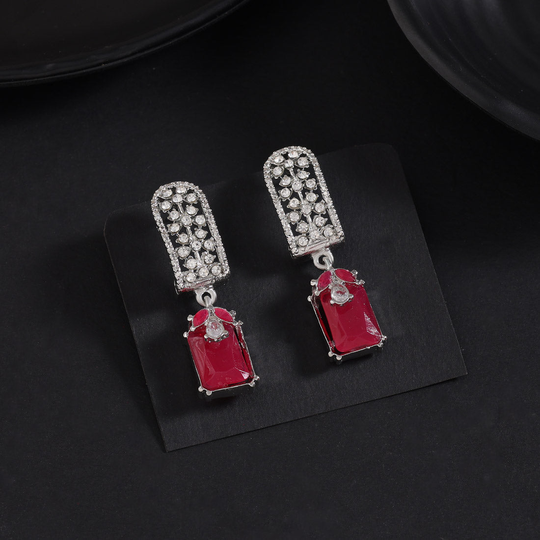 Trendy Green Color Fashion Earrings
