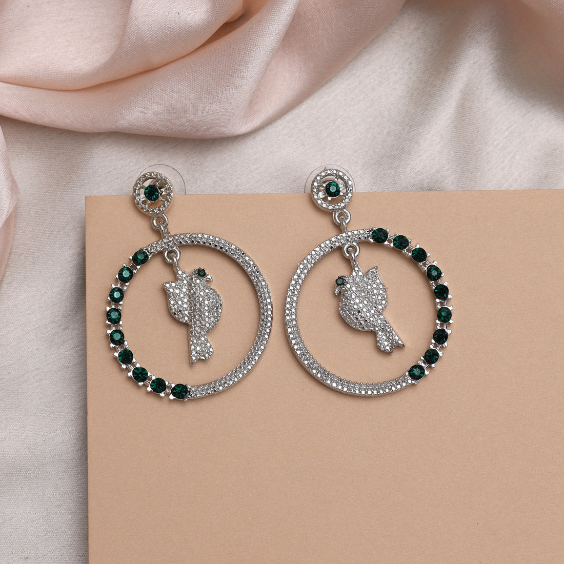 Sophisticated Maroon Color Fashion Earrings