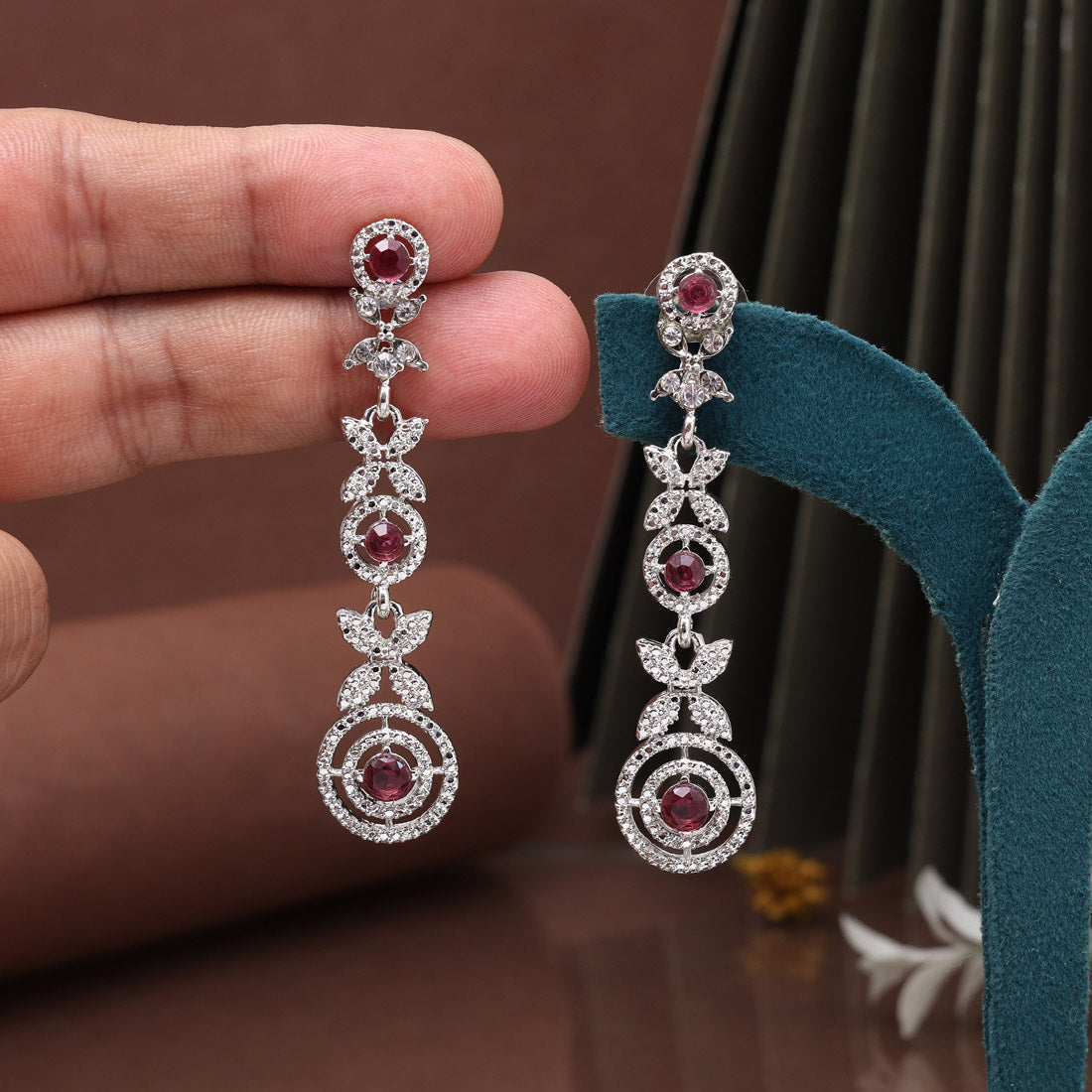 Cool Blue Color Fashion Earrings
