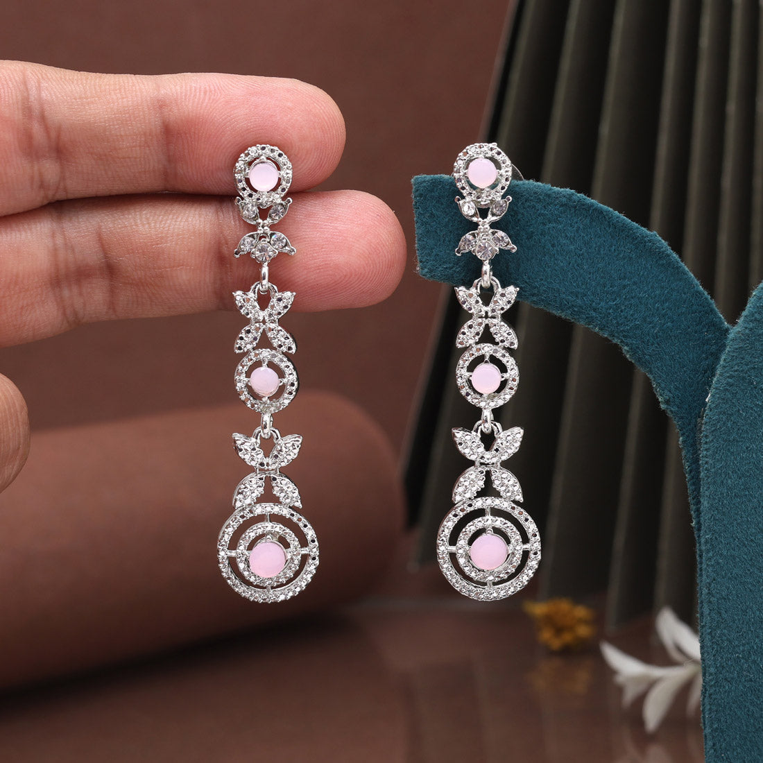 Cool Blue Color Fashion Earrings