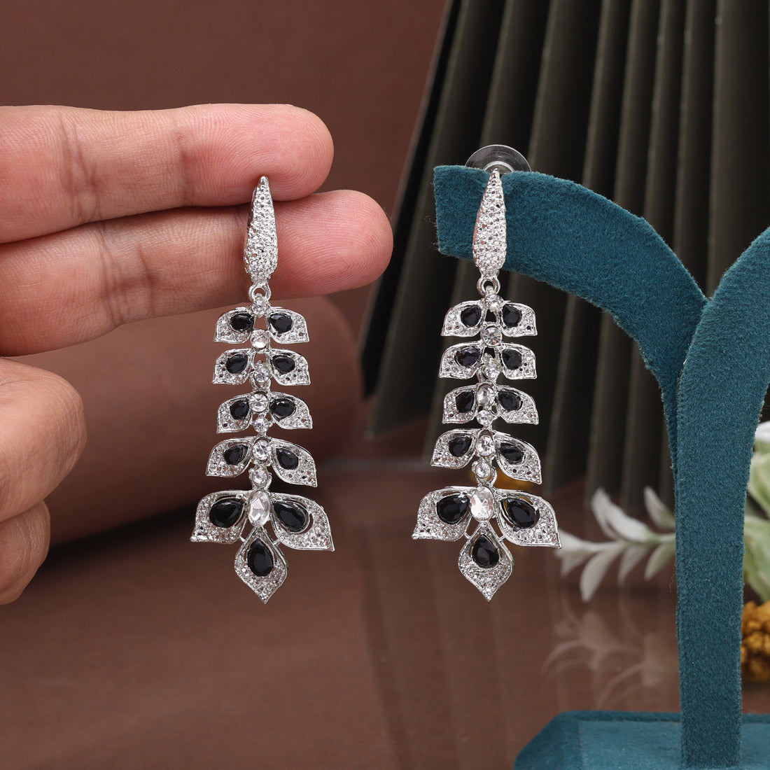 Oceanic Blue Color Fashion Earrings