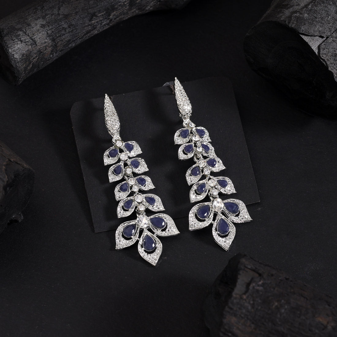 Oceanic Blue Color Fashion Earrings