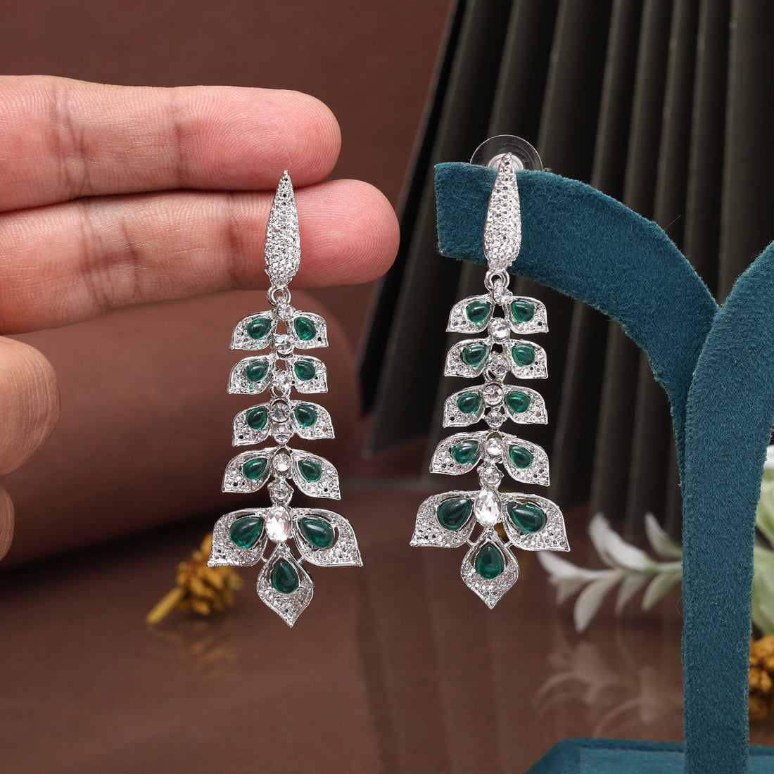 Oceanic Blue Color Fashion Earrings